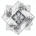 cataleya orchids tattoo design idea