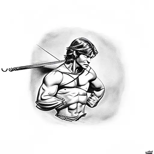 Robin Hood, Hercules, Peter Pan, Tarzan and stitch. fighting their villains  tattoo design idea