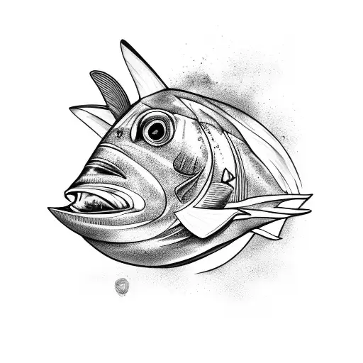  tuna tattoo design idea