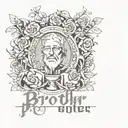 rip brother date  tattoo design idea
