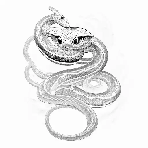 Snake 2 portals tattoo design idea