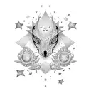 stars and sparkles  tattoo design idea