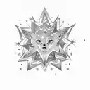 stars and sparkles  tattoo design idea