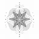 stars and sparkles  tattoo design idea
