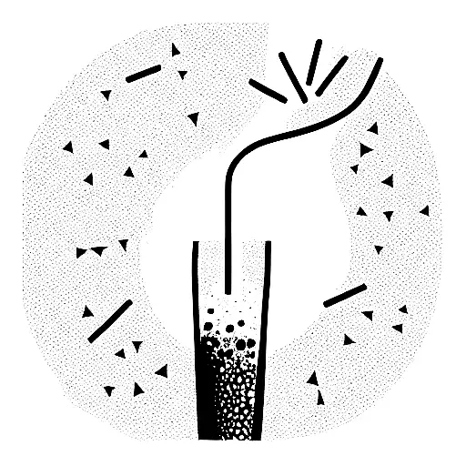 cracked lava lamp tattoo design idea