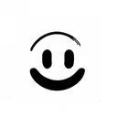 smiley face  tattoo design idea