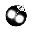  disco ball head tattoo design idea