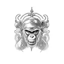 monkey king full arm sleeve tattoo design idea