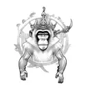 monkey king full arm sleeve tattoo design idea