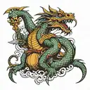 dragon slayer tattoo design idea