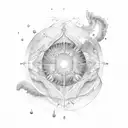 cosmos science math tattoo design idea