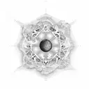 cosmos science math tattoo design idea