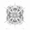 cosmos science math tattoo design idea