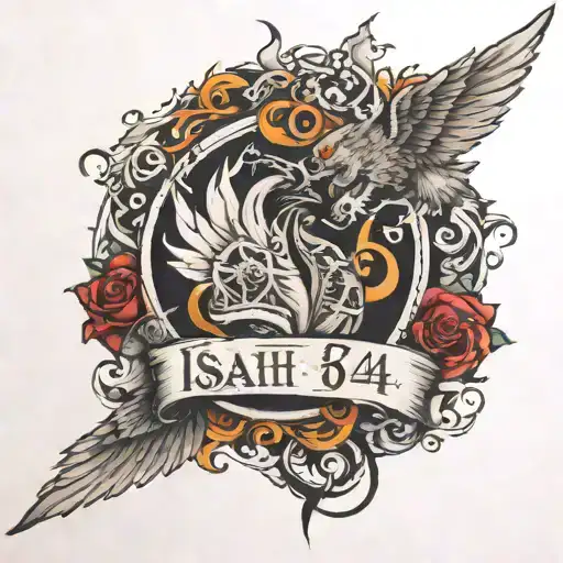 isaiah 54 17 tattoo design idea