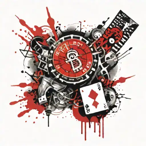 Superior Gambler tattoo design idea