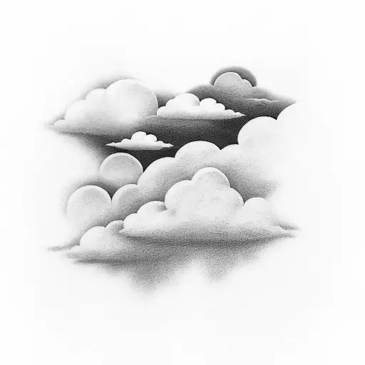 clouds tattoo design idea
