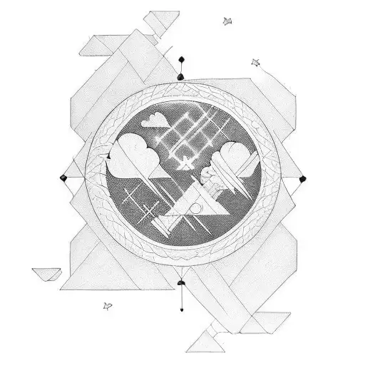 clouds tattoo design idea