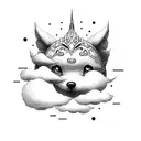 cloud magic tattoo design idea