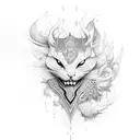 dream magic tattoo design idea