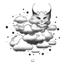 cloud magic tattoo design idea
