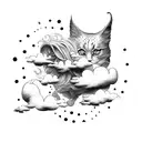 cloud magic tattoo design idea