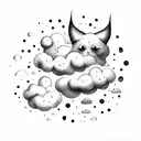 cloud magic tattoo design idea