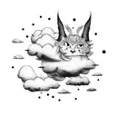 cloud magic tattoo design idea