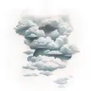 clouds tattoo design idea
