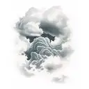 clouds tattoo design idea