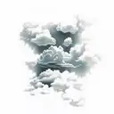 clouds tattoo design idea