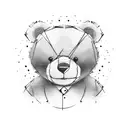 rad teddy bear tattoo design idea