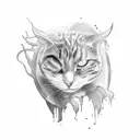 mirror tattoo design idea