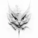 mirror tattoo design idea