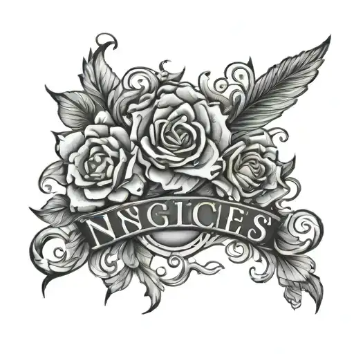 nieces and nephews name tattoo tattoo design idea