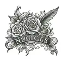 nieces and nephews name tattoo tattoo design idea
