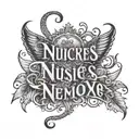 nieces and nephews name tattoo tattoo design idea