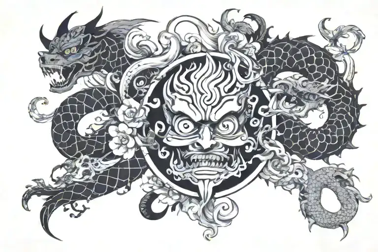 Seven deadly sins tattoo design idea