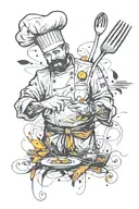 Chef tattoo design idea