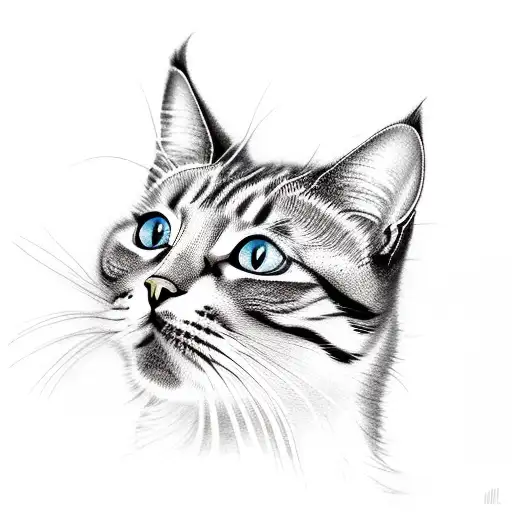 Create a tattoo of a cat driving a race car with a subwoofer in the backseat tattoo design idea