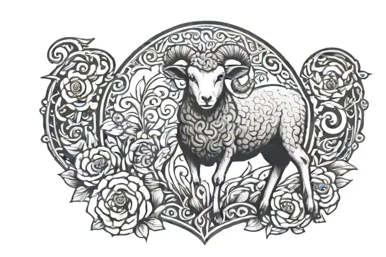 Fear The Lamb tattoo design idea