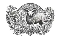Fear The Lamb tattoo design idea