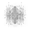 A tattoo of a futuristic cityscape with circuit patterns running through it, symbolizing the intersection of technology and creativity tattoo design idea