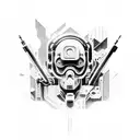 Cyberpunk Edgerunners tattoo design idea