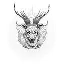 I live and work for King Jesus tattoo design idea