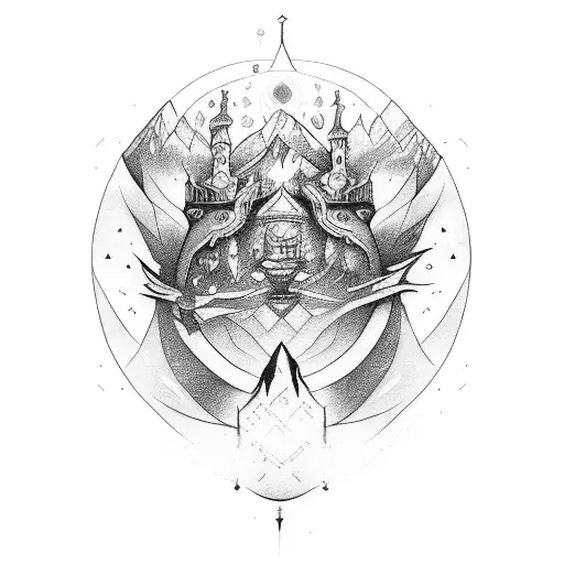 Long live the walls we crashed through How the kingdom lights shined just for me and you I was screaming, "Long live all tattoo design idea