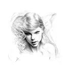 long live taylor swift  tattoo design idea