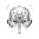 Rey Mysterio Mask tattoo design idea