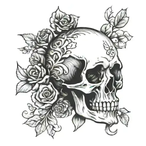 Memento Mori tattoo design idea