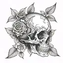 Memento Mori tattoo design idea