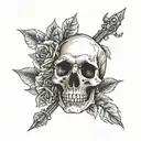 Memento Mori tattoo design idea